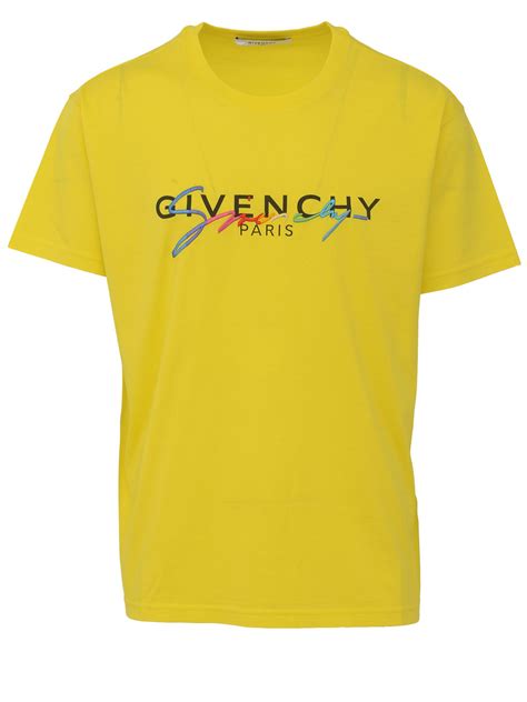 yellow givenchy shirt|givenchy signature t shirt.